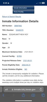 TDCJ INMATE SEARCH