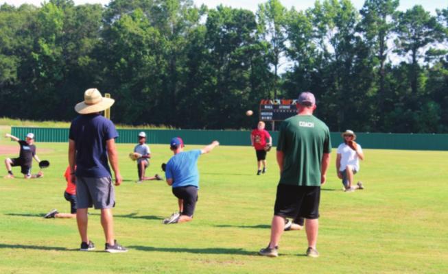 Coach Stanley baseball camp...
