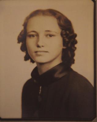 Graduate... Lucille pictured at 18 graduating high school in Oklahoma.
