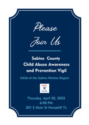 CASA: Sabine County Children NEED You!