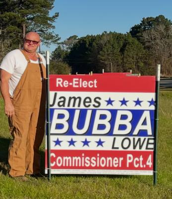 Lowe runs for reelection to Sabine County Commissioner Pct. 4