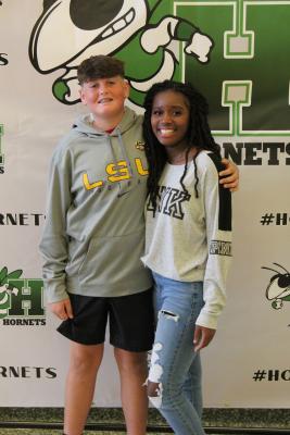 Freshman Connor Moore and Chadsyde Price
