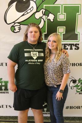 Senior Bo Con and Morgan Scott
