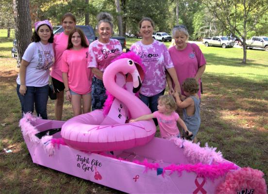 The Fight Cancer Team sponsored by the SA Chamber had their pink on