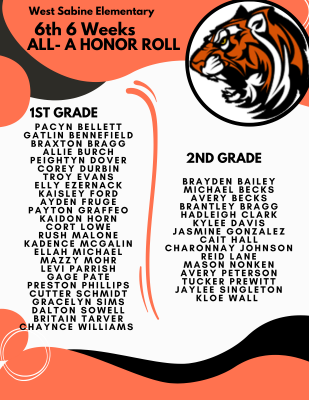 1st and 2nd A honor roll