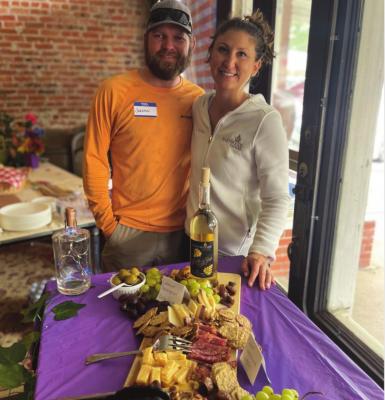 JORDAN AND CHRIS COX WITH PINEYWOODS VINEYARD
