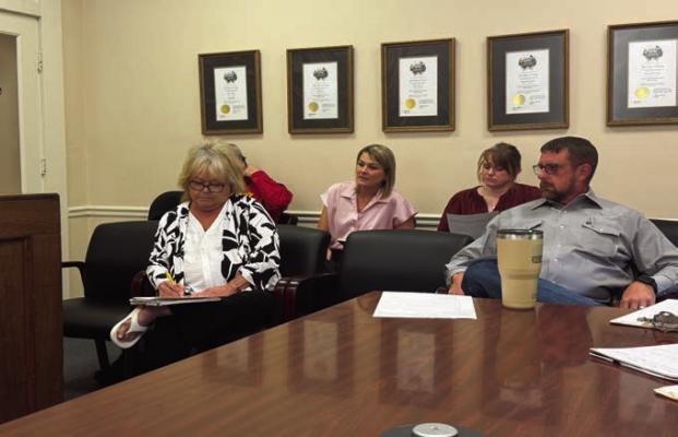 Hospital Admin, Kaylee McDaniel discussed grant proposals with commissioners during Tuesday’s meeting