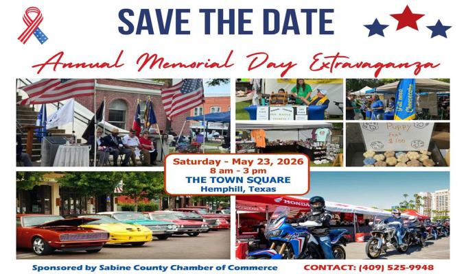 Sabine County Chamber he membership and upcoming ears updates on web events bsite, tourism, membership and upcoming  events