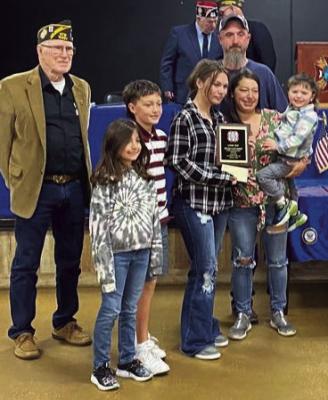 District Awards for local VFW...