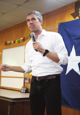 Blue Beto O’Rourke visits Red Sabine County