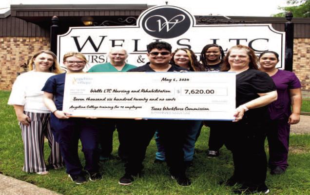 Angelina College Partners with Wells LTC Nursing and Rehabilitation Center