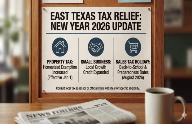 Starting the New Year with Tax Relief for East Texans