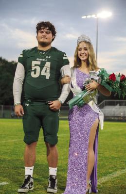 Homecoming Queen and Senior Princess Cameron Allman Escorted by Tanner Daniel