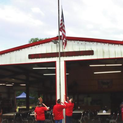 VFW holds flag ceremony...