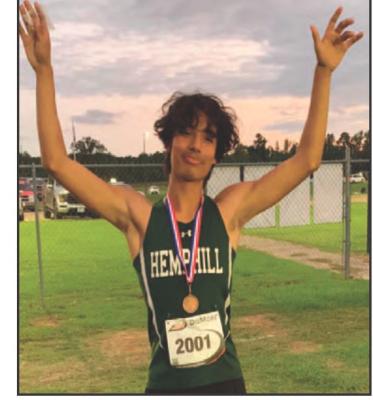 Float like a butterfly\\ run like a Hornet... Pictured above, Aiden Anderson after placing 10th in the district Cross Country meet, aiden will be advancing to regionals. Other Hornets that placed at the meet include junior high girls Brenna Corley- 6th, Kinley McDaniel- 7th, junior high boys Aston Segrest- 10th, Joesiah Parks- 12th, Orin Latham- 13th Varsity girls Rylie Corley- 12th, Isabelle Fisher- 16th and Varsity boy Jeffrey Quinn- 20th. Photo submitted