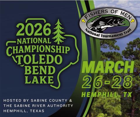 National Spotlight on Toledo Bend: Sabine County Welcomes Fishers of Men Championship