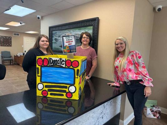 BOM Bank hosting backpack drive...