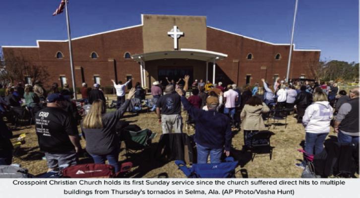 In tornado ravaged Selma, prayers of thanks on eve of MLK