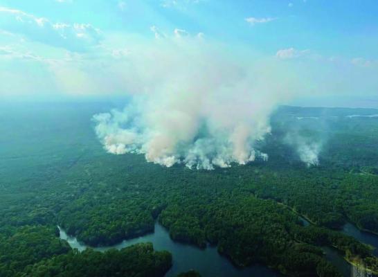 Lightning Starts Indian Mounds Wilderness Fire