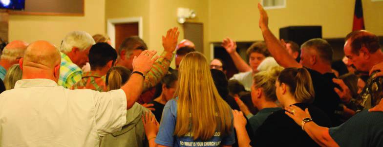 What was originally scheduled as a weekend revival at The Refuge Church in Milam has been extended throughout this week. Testimonies of healings, deliverance, joy and peace are being widely reported by those attending. Lives have been changed and local churches have been coming together with a passion to reach Sabine County. See back page for info, Reporter photo by Johanna Vickers