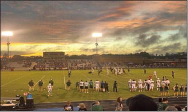 Hornets take a loss... The sky in Kirbyville was the only thig pretty at the stadium. The Hornets were dealt a whole lot of ugly from kick-off to final buzzer. They will be looking for redemption on Friday agianst Trinity. Reporter photo by Delaney Vickers