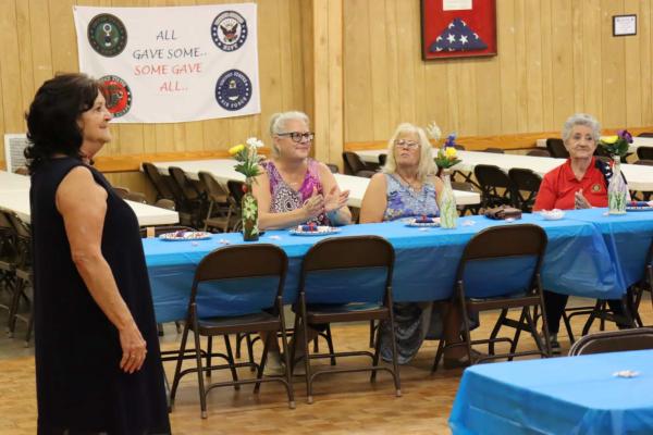 Reporter photo by Bill Dodson Blue Star, Silver Star Families Recognized...
