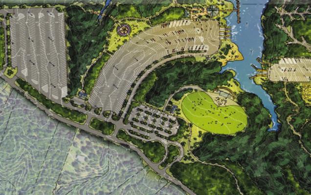 “World Class” Fishing Tournament Venue on Toledo Bend Conceptual Design Produced by Freese and Nichols, Inc.