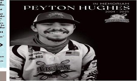 “Our Campbellsville University family is heartbroken. Peyton Hughes was a cherished member of our Kayak Bass Fishing Team, and his loss is deeply felt across campus. We are grateful for the outpouring of prayers and support, and we ask that you continue to keep Peyton's family, friends, and teammates close in your prayers during this time. Services to honor Peyton's life will be held once the team returns to campus.