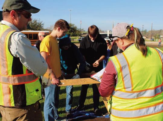 Archeological dig at Pineland