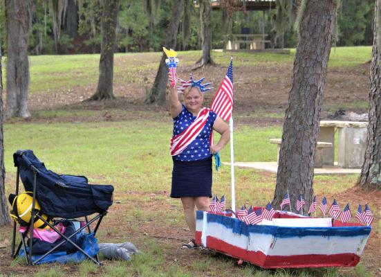 Sarah Wise from Broaddus was Lady Liberty