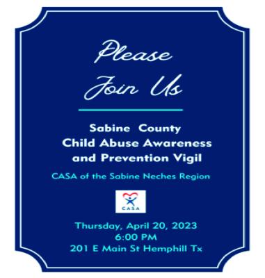CASA: “Sabine Children Need YOU!”