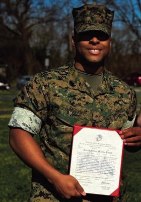 Congratulations to this Devil Dog on his promotion from Corporal to Sergeant Purdell Sigler Jr. keep up the great work and continue to represent our community well. Marine Strong!