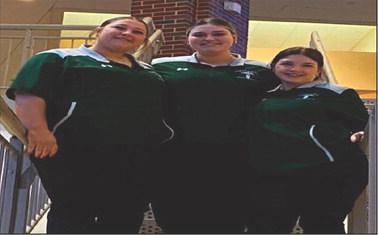 Pictured are Raelee Conn, Autumn Snow and Tabitha Luman