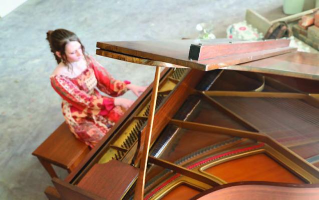 This past weekend at the Pineywoods Vineyard Wine Club Pick up, Bethany Dorsey played the lovely grand piano located inside the venue. If you haven’t seen the updated restoration, make sure and stop by during Small Town Saturday this weekend on the square. Reporter photo by Johanna Vickers