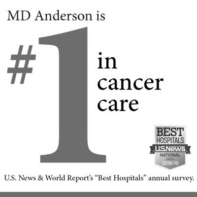 MD Anderson ranked #1 in the nation