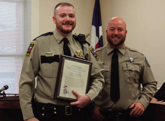 Sabine County Deputy Alec Eichler and Game Warden Ryan Svehla