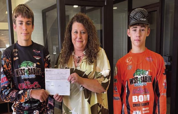 WS Bass Club receives Donation...