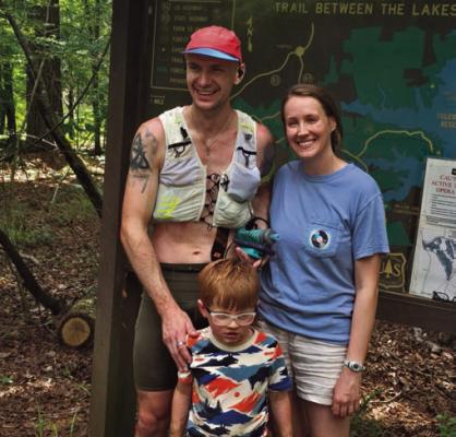 Kalo Axsom ran 56 miles of the Trail Between the Lakes