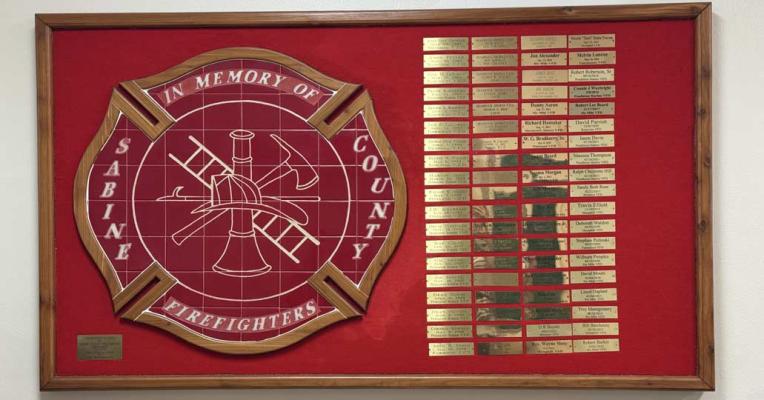 Volunteer Fire Departments Honor Fallen in Courthouse Memorial