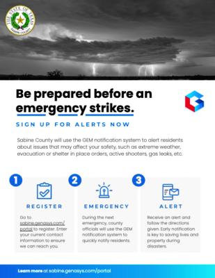 Sabine County App encouraged for Emergency Notification