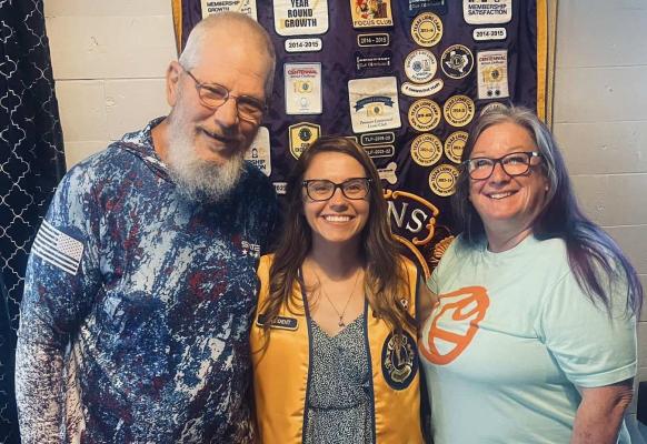 photo submitted Not only did Ivan &amp; Andi Sanders with Toledo Bend Kayak Sales and Rental speak about the upcoming Bassmasters Kayak Series, they also joined our local club! Pictured above is the wonderful couple with our President Felicia Cardwell. Welcome to our Hemphill Lions Club! Toledo Bend has the awesome opportunity to host the Bassmasters Kayak Series this September and Ivan and Andi also spoke at the Chamber meeting held at Bobber’s on Tuesday.