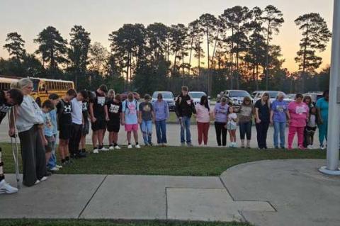 SEE YOU AT THE POLE 2026 was well attended at West Sabine High School today Sept 23, 2026. Students, faculty and community members met to pray for God to bless our Country, school, faculty and area communities. Thank you to all who attended. Breakfast was served, provided by area churches. God bless you all.