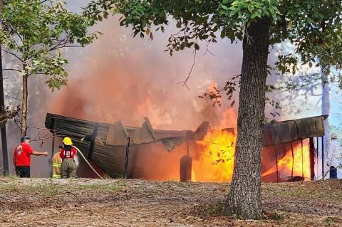 FAIRMONT HOUSE FIRE INJURES ONE...