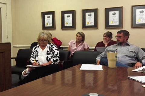 Hospital Admin, Kaylee McDaniel discussed grant proposals with commissioners during Tuesday’s meeting